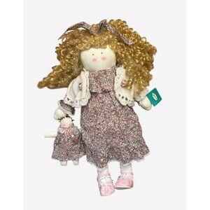 Delton Collectible Cloth Doll w Mini Doll Brand New Tags Vintage 90s Ragdoll
